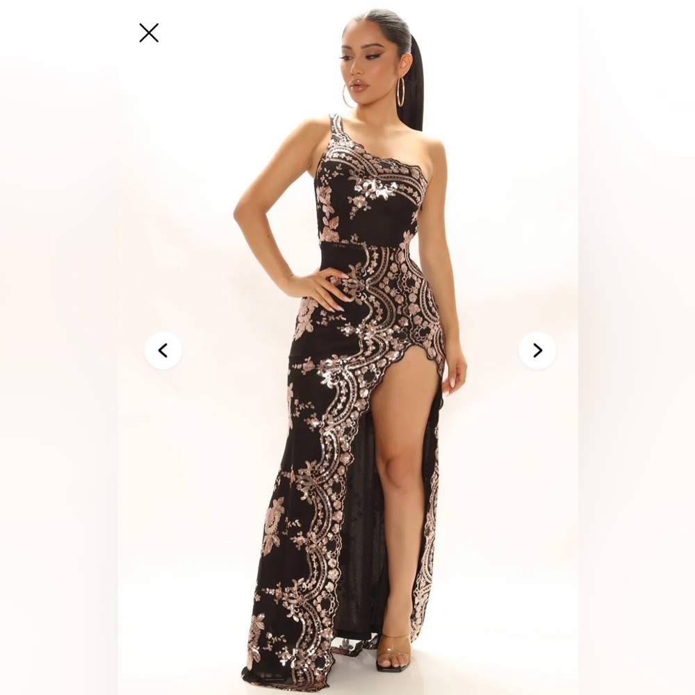Fashion Nova All nighter Sequin Maxi Dress